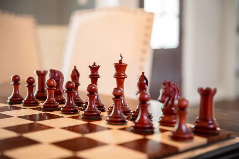 Buy American Adios Luxury Chess Pieces with Wooden Board