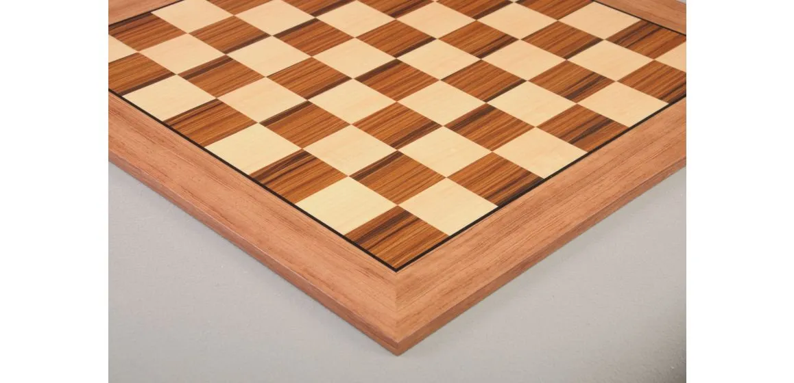 CLEARANCE - Indian Rosewood and Maple Classic Traditional Chess Board - 2.5" Squares