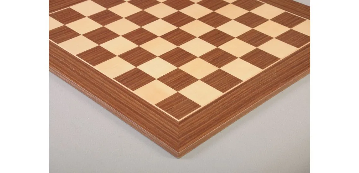 CLEARANCE - Striped Ebony and Maple Classic Traditional Chess Board - 2.5" Squares