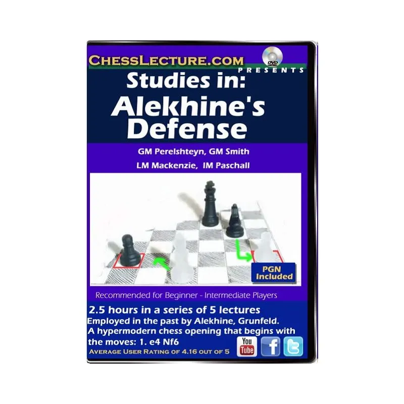 Alekhine's Defense Chess DVDs  Shop for Alekhine's Defense Chess DVDs
