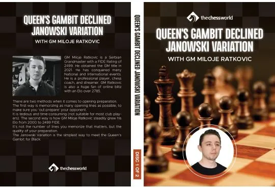 CLEARANCE - Queen's Gambit Declined Janowski Variation - GM Miloje Ratkovic