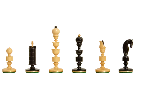 The Camaratta Collection - The Biedermeier Series Luxury Chess Pieces - 4.4" King