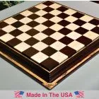Signature Contemporary Chess Board - AFRICAN PALISANDER  / BIRD'S EYE MAPLE - 2.5" Squares