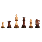 The Burnt Golden Rosewood Club Series Chess Pieces - 3.75" King