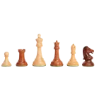 The Exotique Collection® - Reproduction of the Drueke Players Choice Chess Pieces - 3.75" King - With Natural Boxwood
