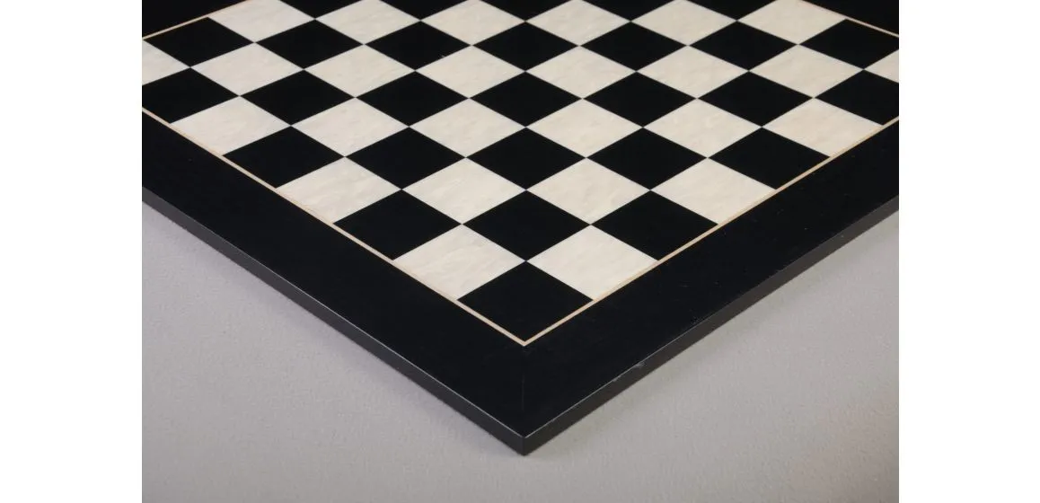 Blackwood and Maple Classic Traditional Chess Board - Gloss Finish