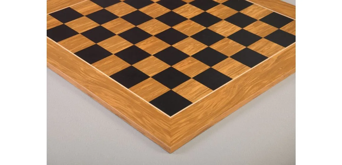 CLEARANCE - Olivewood and Blackwood Classic Traditional Chess Board - 2.25" Squares