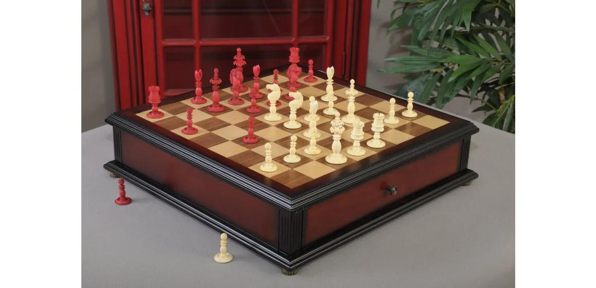 The Calvert Chess Set and Board Combination