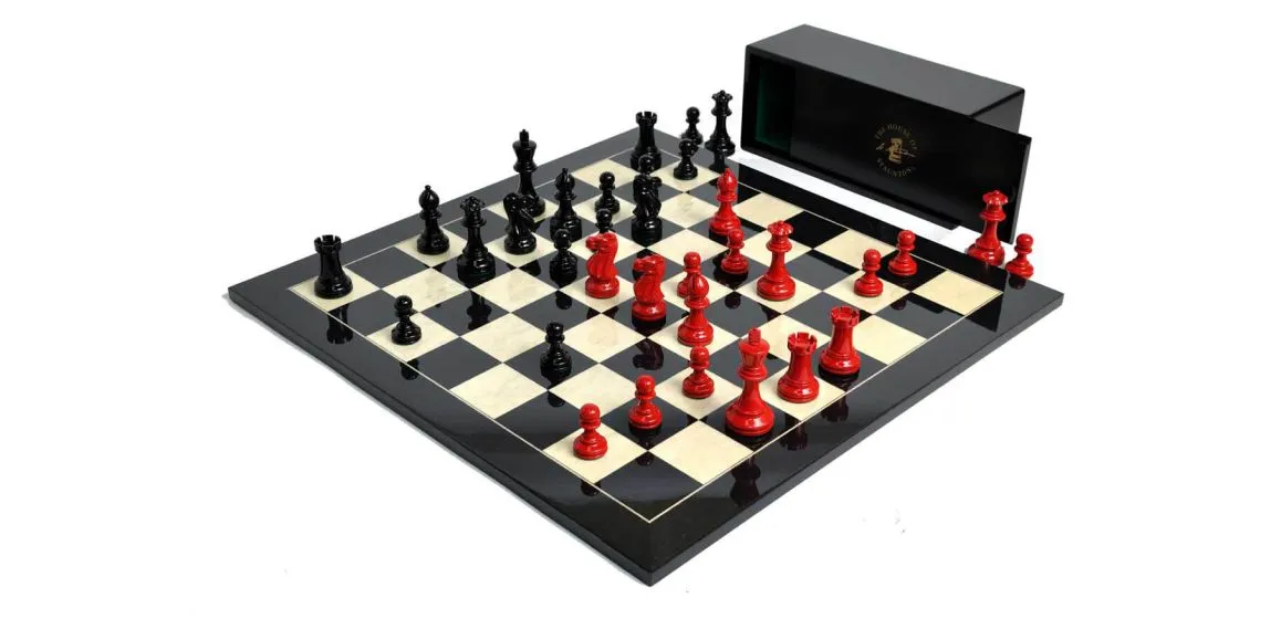 The Grandmaster Regal Series Chess Set, Box, & Board Combination