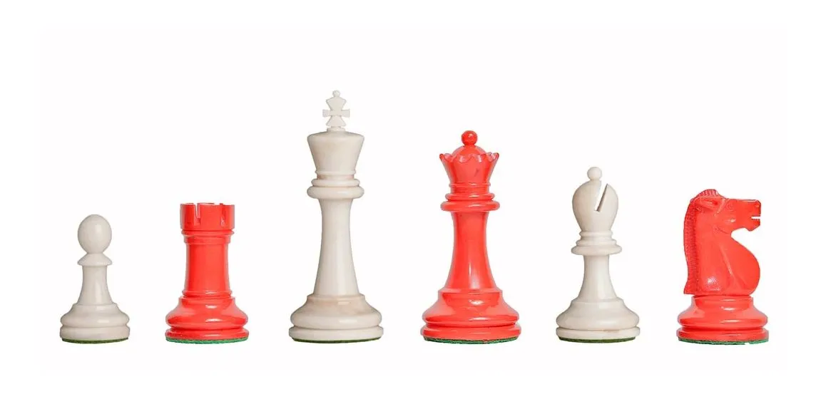 The Reykjavik II Series Bone Chess Pieces - 3.75" King