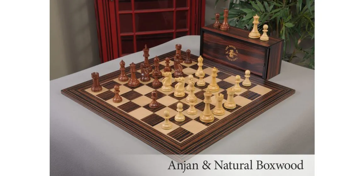 The Fischer Spassky Wood Chess Set, Box, & Board Combination