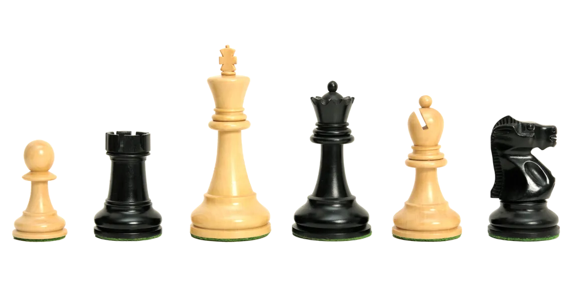 CLEARANCE - The Fischer Spassky 1972 Series Commemorative Chess Pieces - 3.75" King