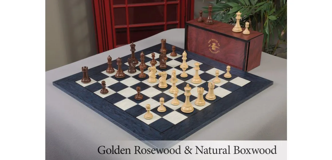 The Player's Series Wood Chess Set, Box, & Board Combination