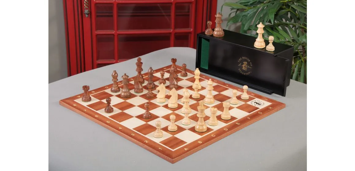 "The Queen's Gambit" Inspired Chess Set, Box, & Board Combination