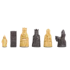 The Mini Isle of Lewis Series Chess Pieces - 2.0" King - Brown and Natural 