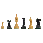 The Circa 1920 Drueke No. 4 Chess Pieces - 4.0" King