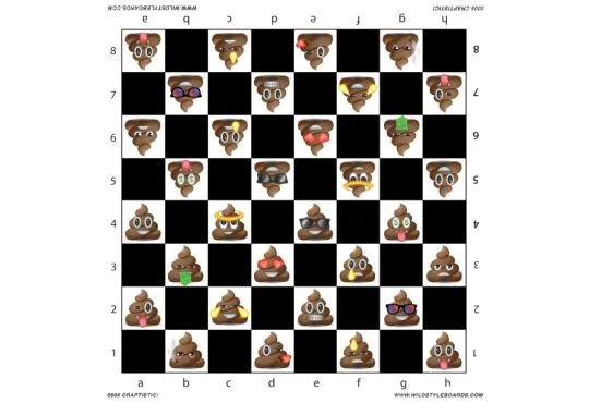 Craptastic - Full Color Vinyl Chess Board