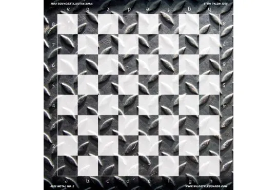SHOPWORN - Metal No. 2 - Full Color Vinyl Chess Board