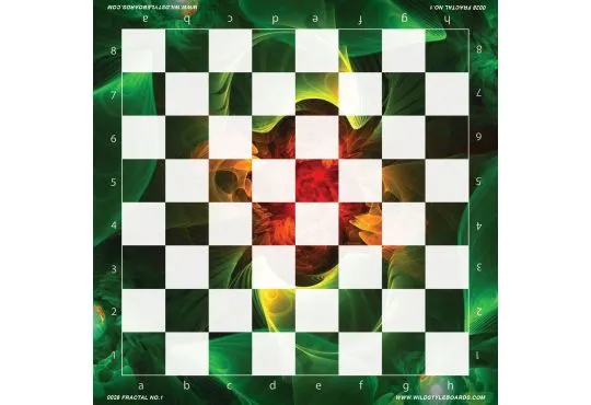 Fractal No. 1 - Full Color Vinyl Chess Board