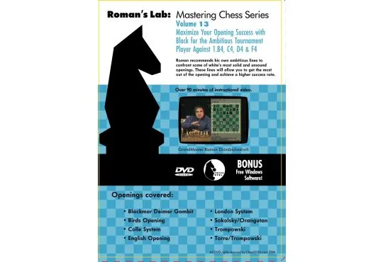 E-DVD ROMAN'S LAB - VOLUME 13 - Maximize Your Opening Success with Black for the Ambitious Tournament Player