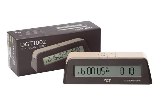 DGT 1002 Digital Chess Clock - Black