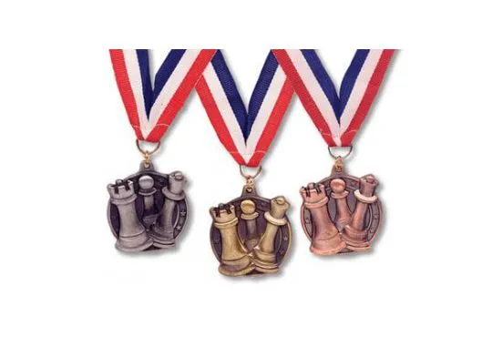 Round Chess Medals