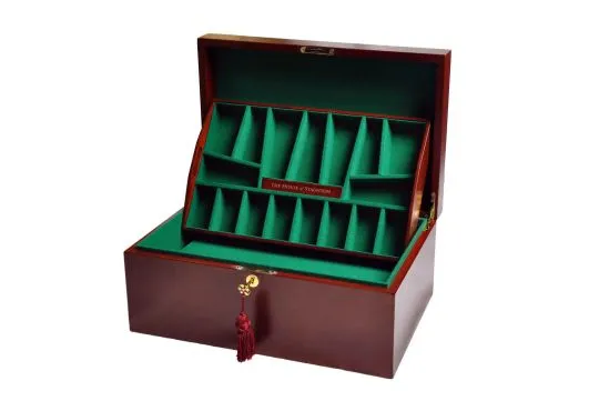 The House of Staunton *NEW* Fitted Coffer Chess Box - Mahogany