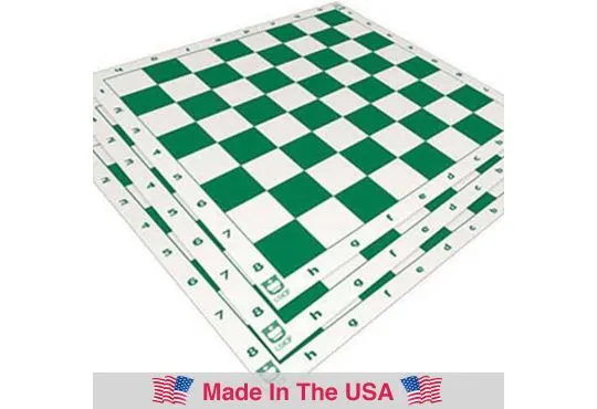 ROUNDED CORNERS Regulation Vinyl Tournament Chess Board 2.25" Squares 