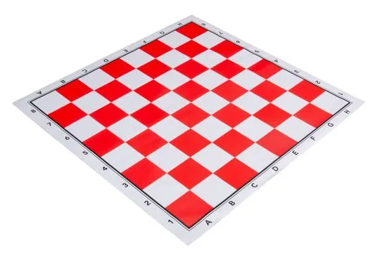 Red - Full Color Thin Mousepad Chess Board