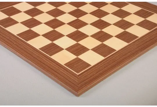 Minimalist Walnut Maple Wooden Chessboard Matte Finish Borderless Design19"-60mm 