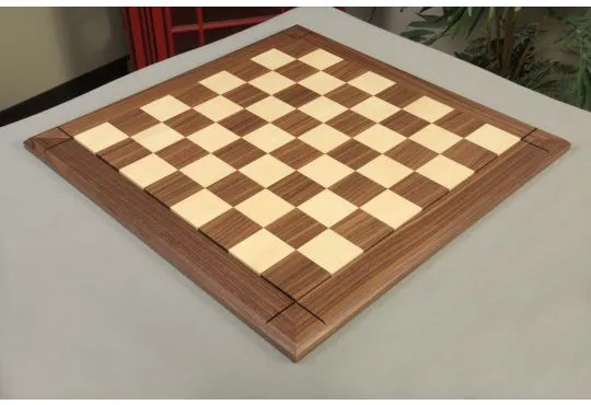 Original Walnut & Maple Reproduction of the Drueke Chess Board - 2.5" SQUARES