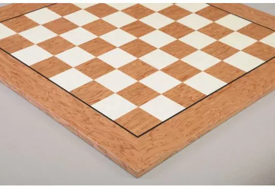 CLEARANCE - Brown Erable and Maple Classic Traditional Chess Board - 2.25" Squares - Satin Finish