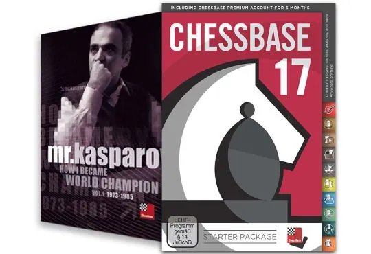 CHESSBASE 17 - STARTER Edition & Mr. Kasparov: How I Became World Champion Bundle