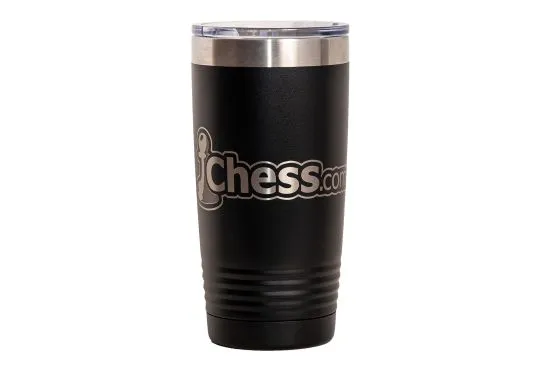Chess.com Engraved 20 oz. Tumbler - BLACK