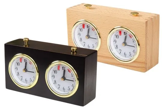 Regulation Wooden Mechanical Chess Clock