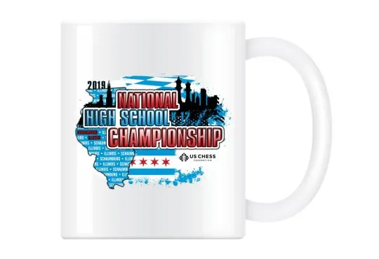 2019 USCF High School Chess Championship Commemorative Coffee Cup