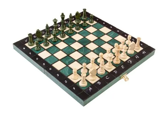 The Large Green Magnetic Chess Set