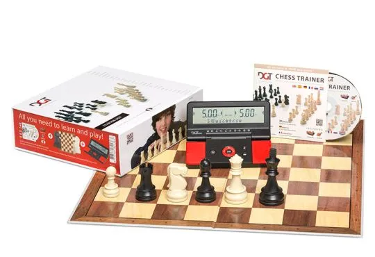 XX Tournamnet Chess Set Pieces Board Bag Digital DGT 960 Clock Timer 