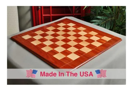 Bloodwood & Maple Drueke Traditional Chess Board