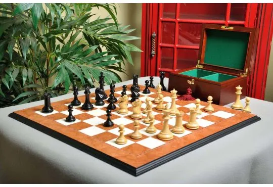 The Hastings Chess Set, Box, & Board Combination