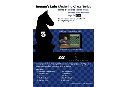 E-DVD ROMAN'S LAB - VOLUME 5 - Rapid and Complete Opening Repertoire for White