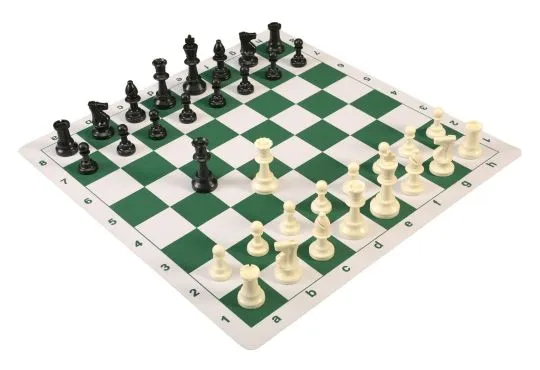 OUTLET-B Hand Crafted Tournament 76 Wooden Chess Set 39cm x 39cm 