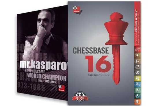 CHESSBASE 16 - PREMIUM Edition & Mr. Kasparov: How I Became World Champion Bundle