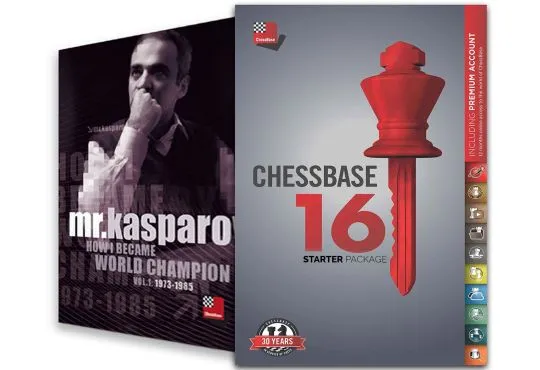 CHESSBASE 16 - STARTER Edition & Mr. Kasparov: How I Became World Champion Bundle