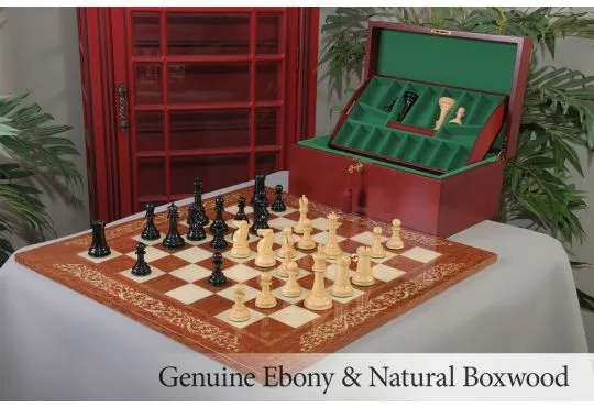 The Broadbent Series Luxury Chess Set, Box, & Board Combination