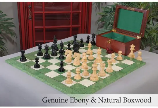 The Preston Series Chess Set, Box, & Board Combination