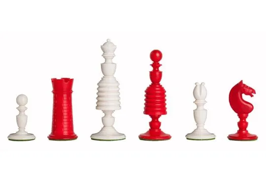 The Washington Luxury Bone Chess Pieces - 4.4" King