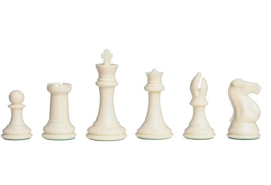 The Fischer Series Plastic Chess Pieces - 4.0" King