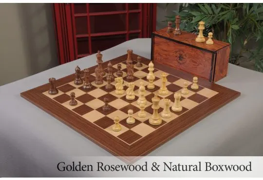 The Ultimate Grandmaster Series Wood Chess Set, Box, & Board Combination