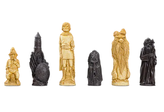 The Lord of the Rings Series Chess Pieces - 5.9" King - Brown and Natural